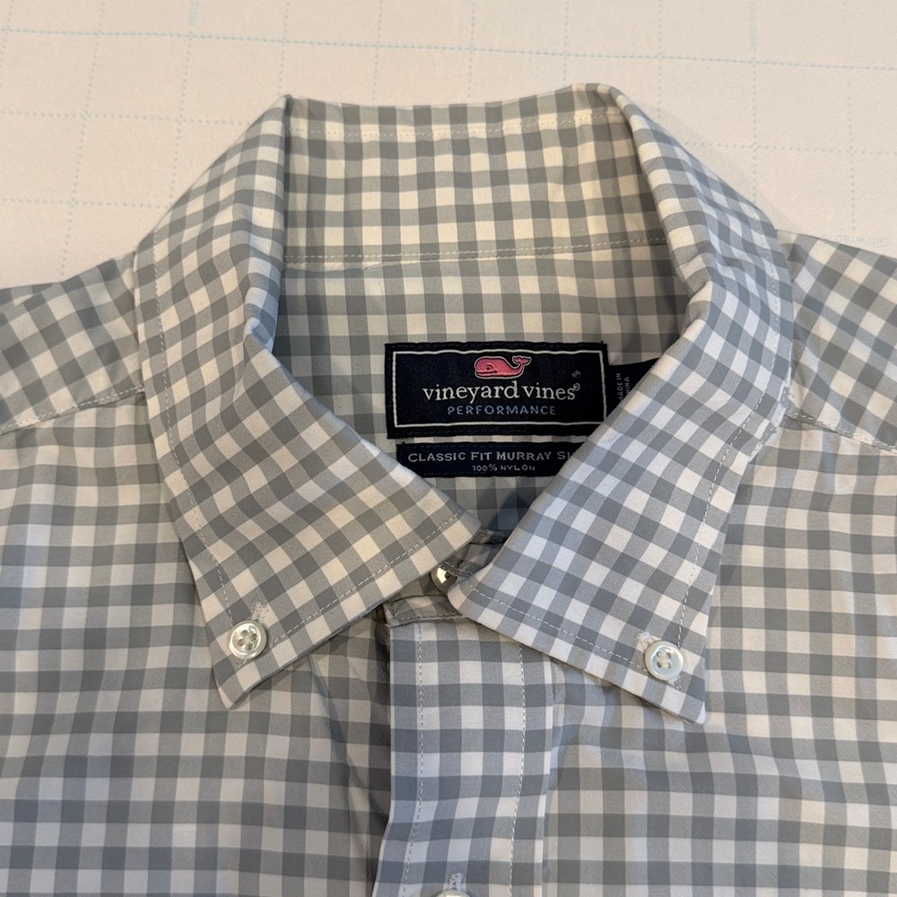 Vineyard Vines Performance Grey Button Down Shirt - image 2